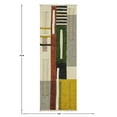 thumbnail image 3 of Casavani Green Hand Tufted Work Cotton Dhurrie Hallway Stair Runner Rug Outdoor Rug 4x15 feet, 3 of 7