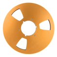 thumbnail image 1 of 10.5 inch 1/4 inch tape reel, open spool, 3 wind resistance holes, empty tape reel for recording, 1 of 4