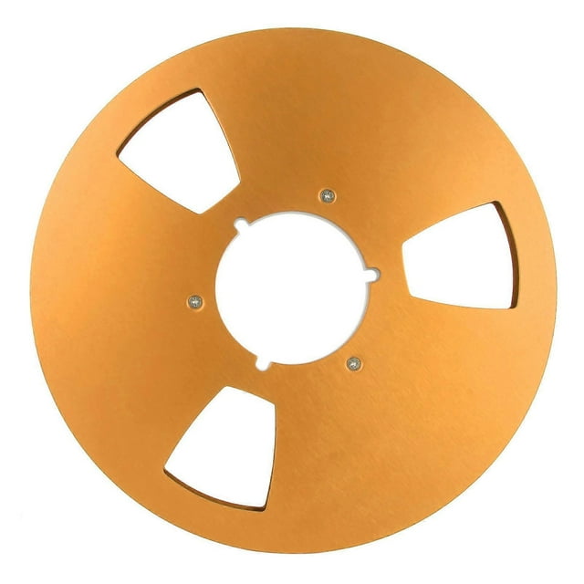 10.5 inch 1/4 inch tape reel, open spool, 3 wind resistance holes, empty tape reel for recording