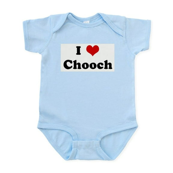CafePress - I Love Chooch Infant Bodysuit - Baby Light Bodysuit