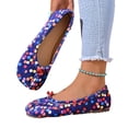 thumbnail image 4 of Women's Casual Split Toe Colorful Polka Dot Walking Shoes, Flat Low Cut Design with Breathable Lining and Cushion Sole, Slip on Sneakers for Daily Leisure Wear, 4 of 7