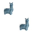 thumbnail image 3 of Youkk Ceramic Flower Pot - For Small Spaces Indoor And Outdoor Succulent Planter Pots Animal Shape Pots Crooked Head blue 2Set, 3 of 6