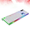 thumbnail image 1 of COOPHYA Back to School Lighted Up Keyboard 1Set Plastic White Compact Wired Connection, 1 of 8
