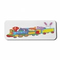 thumbnail image 1 of Cartoon Computer Mouse Pad, Clown Cat and Bunny Sitting in the Train Kids Toys Style Funny Cheerful, Rectangle Non-Slip Rubber Mousepad Large, 31" x 12" Gaming Size, Multicolor, by Ambesonne, 1 of 2