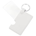 thumbnail image 1 of Espejo de bolsillo rectangular Uxcell para bolso, 2 x 3.35 pulgadas, espejo compacto de maquillaje con funda de cuero (Blanco), 1 of 7