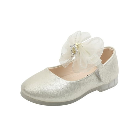 

Binmer Toddler Shoes Baby Girls Princess Soft Non-Slip Bow Star Glow Pearl Summer Autumn Sandals