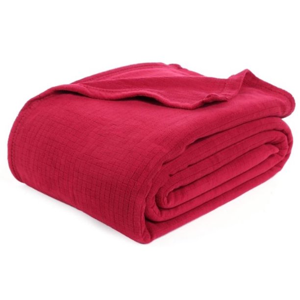 Polartec Berkshire Blanket Thermal Pro Twin Blanket in Cranberry
