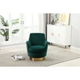 thumbnail image 6 of Comfy Round Chair With Swivel Base - Velvet Upholstery, Construction ( () High Sponge Cushion, Easy Fabric, 6 of 6
