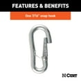 thumbnail image 4 of CURT 80313 27-Inch Trailer Safety Chain with 7/16-In Snap Hook, 5,000 lbs Break Strength, 4 of 6