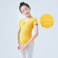 thumbnail image 6 of MXIEZI 5-16T Girls Summer Open Crotch Dance Outfit Gymnastics Leotards for Kids Toddler Cotton Practice Clothing Long-Sleeved Biketards for Girls, 6 of 7
