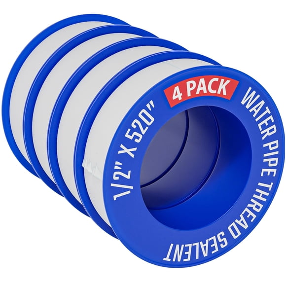Cinta de teflón D-NYX, 4 rollos, 1,3 cm x 13,2 m, sellador PTFE
