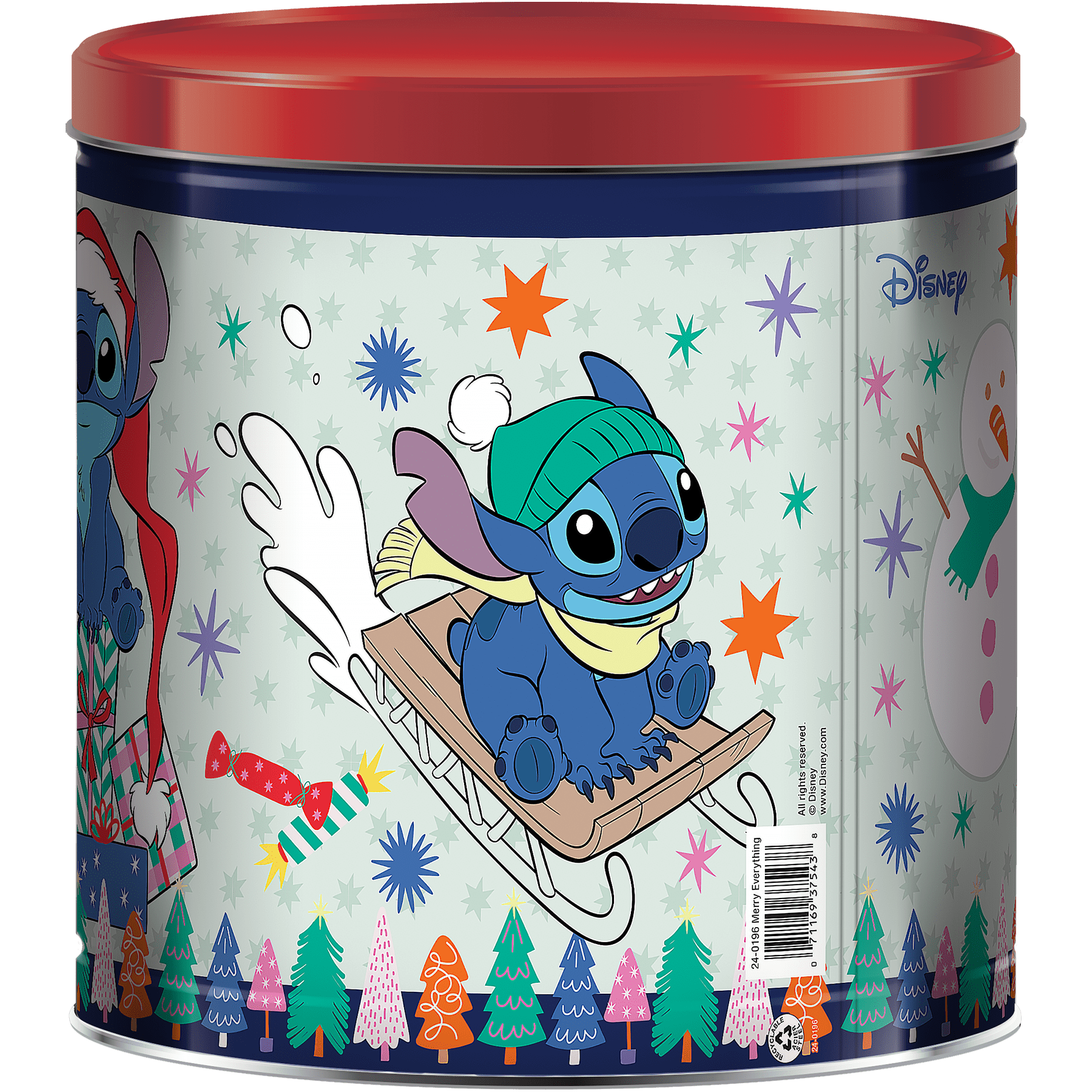 GiftPop Holiday Popcorn Tin, Disney® Stichmas, Assorted Popcorn, 21 oz.