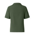 thumbnail image 5 of Lovzfmll Womens Summer Tops! Women T-Shirt Summer Casual Short Sleeve Loose Tee Tops Green XL, 5 of 7
