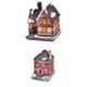 thumbnail image 1 of 2 estatuas de casa iluminadas, adornos de pueblo para decoración navideña, mesa del hogar EstiloD, 1 of 9