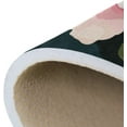 thumbnail image 7 of Dreamtimes Pink Roses Flower Area Rug 72x48in Black Deep Green Strips Non-Slip Floor Carpet Comfort Floor Mats Decor for Indoor Living Dining Room and Bedroom Area, 7 of 7