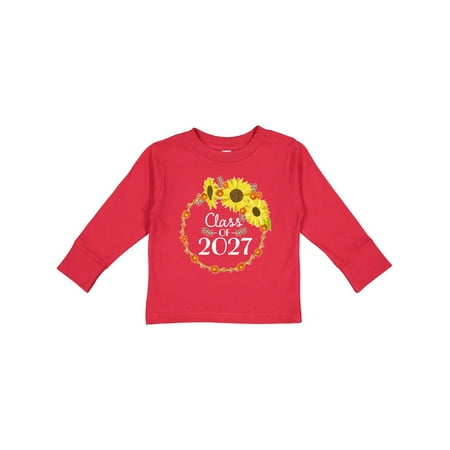 

Inktastic Class of 2027 Sunflower Wreath Gift Toddler Boy or Toddler Girl Long Sleeve T-Shirt