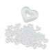 thumbnail image 4 of 80 cuentas acrílicas de corazón para manualidades, accesorios, corazones de amor, surtidos, sueltas Blanco, 4 of 9