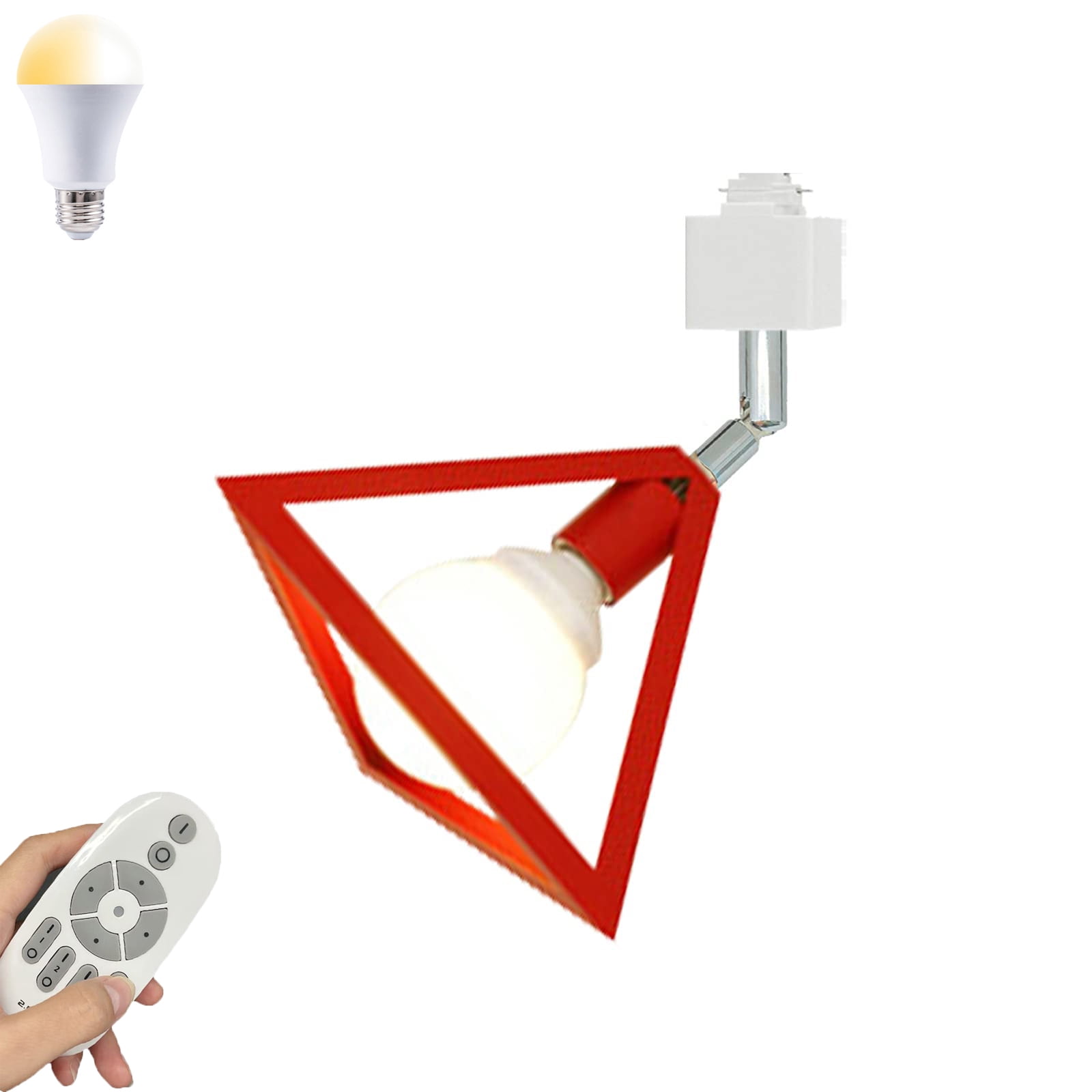 FSLiving Dimmable Remote Control Track Pendant Lights Single Circuit H