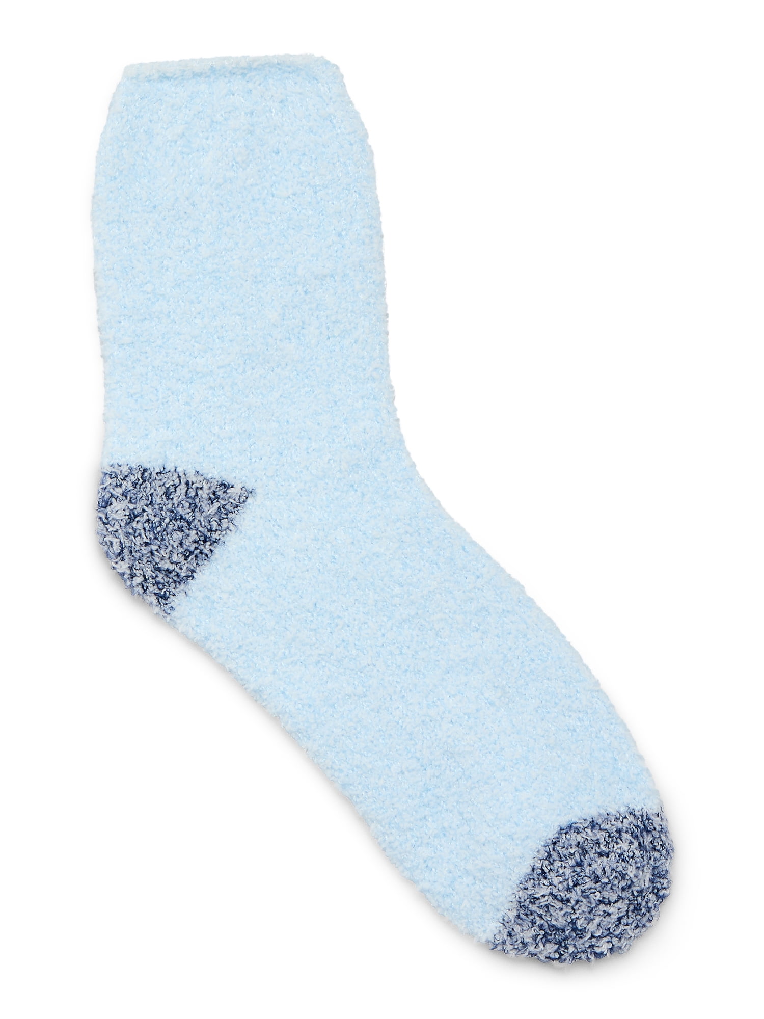 Joyspun Women's Double Layer Crew Lounge Socks, 3-Pack, Fits Shoe Sizes 4-10