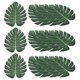 thumbnail image 1 of Uxcell 8" Hojas de Palma Verdes, Paquete de 24 Hojas de Palma Artificiales, Frondas de Palma Falsas, Hojas de Árbol de Palma, Estilo 19, 1 of 7