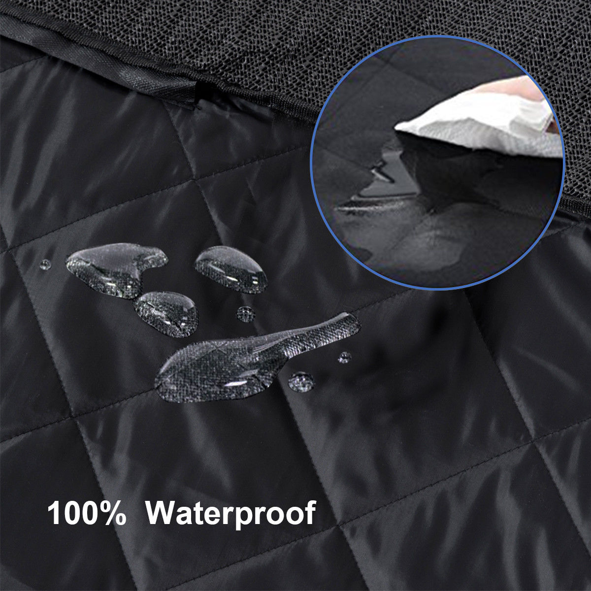 Gymax Black Waterproof Pet Front Seat Cover For Cars Nonslip Rubber Backing w/ Anchor - image 4 of 10