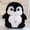 Black, variant on Cute Big Eyed Penguin Stuffed Animal Toy-Soft Snowflake Penguin Plushies Perfect Christmas Birthday Gift for Home Decor