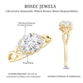 thumbnail image 5 of Rosec Jewels Lab Created Diamond Engagement Ring with Collar (1 Carat, EF-VS Quality) - with Jewelry Box, 14K Yellow Gold, US 11.50, 5 of 6