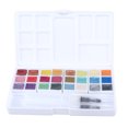 thumbnail image 2 of 24 Colors Metallic Watercolor Paints Set Safe Easy Color Mixing Solid Watercolor Paint for Wall Paper Canvas, 2 of 22