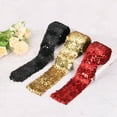 thumbnail image 5 of Uxcell 11 Yards 2 Inch Elastic Sequins Trim 5 Row Flat Sequin Strip Sequins Fabric Ribbon for Sewing Blue, 5 of 5
