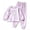 A489 Purple, variant on Yuncity Girls' Pajama Sets Fall Crew Neck Long Sleeve Soft Pjs Leggings Casual 2 Piece Outfit Nightwear Sleepwear Loungewear Size 3-4 Years