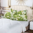 thumbnail image 6 of Kiwifruit and Daisy Plush Pillow Cases Standard Size Ultra Soft Warm Pillowcases with Zipper 20"x26", 6 of 9