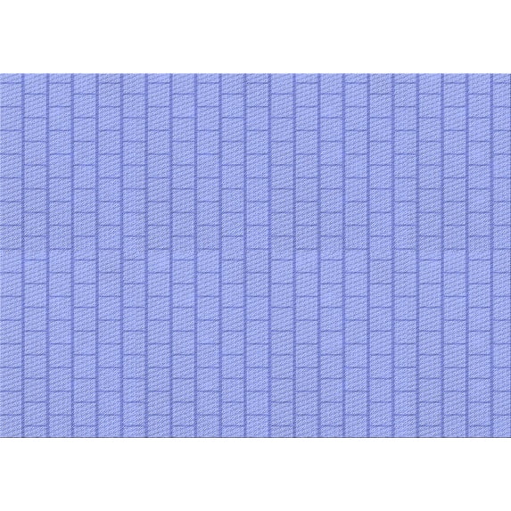 Ahgly Company Indoor Rectangle Patterned Light Slate Blue Area Rugs, 8' x 12'