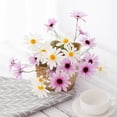 thumbnail image 2 of Artificial Flowers for Outdoors 12 Bundles Faux Silk Daisy UV Resistant Fake Wildflowers Plants with Stems Daisy Arrangements for Home Hotel Living Room Office Outdoor Planters Decorations, 2 of 7