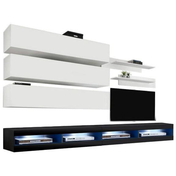 Fly J 34TV Wall Mounted Floating Modern Entertainment Center