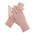 thumbnail image 2 of Deago Women Sun Protective Gloves UV Protection Summer Sunblock Gloves Touchscreen Gloves for Driving Riding (Pink), 2 of 8