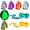 8pcs, variant on 3D Printed Dragon Eggs Dragon Eggs with 8.86inch Dragon Inside 3D Printed Dragon for Adults, Easter Home Decor
