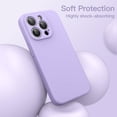 thumbnail image 5 of JETech Magnetic Silicone Case for iPhone 15 Pro 6.1-Inch, Compatible with MagSafe, Phone Cover with Camera Lens Full Protection (Light Purple), 5 of 6