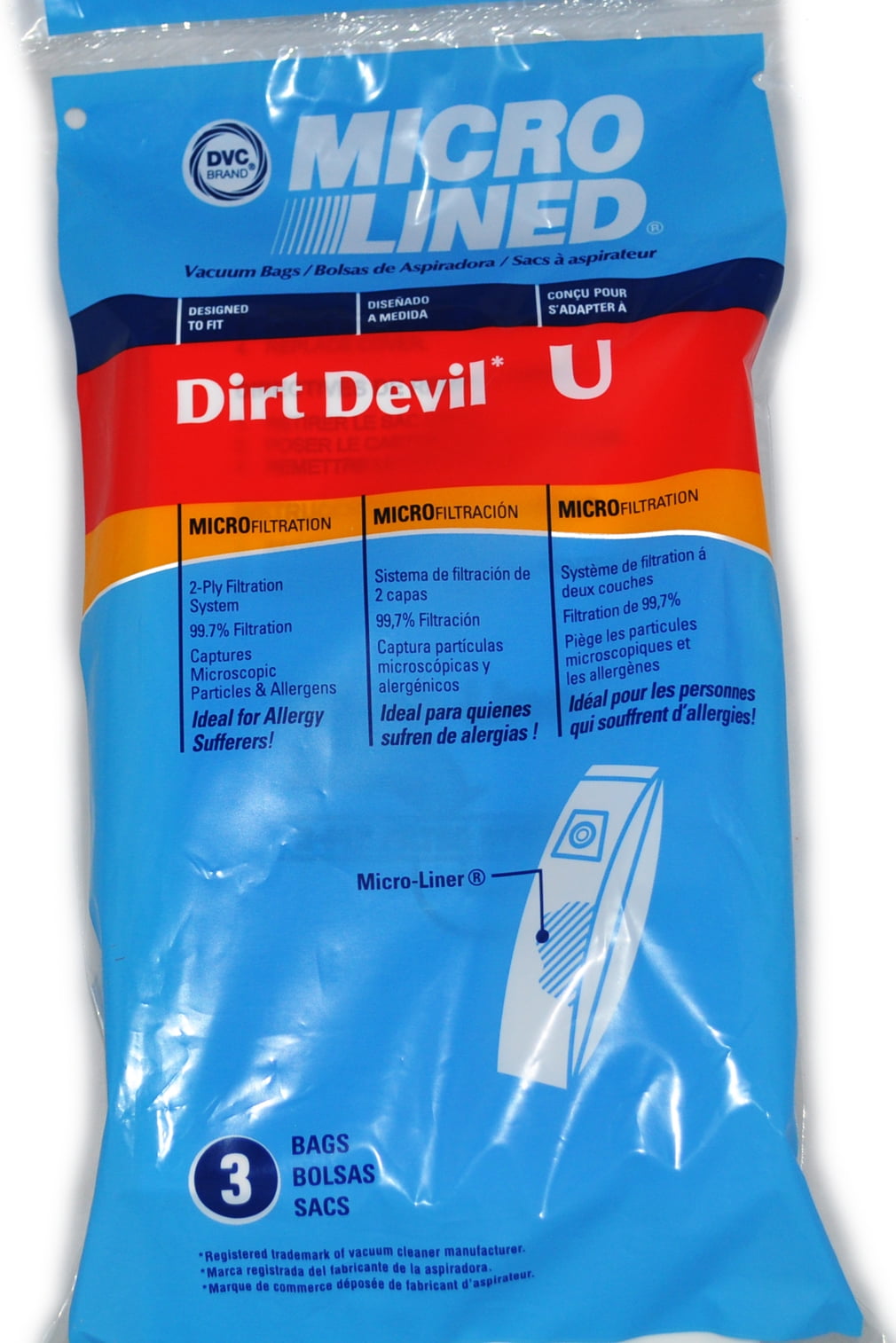 8 Bags NEW Details about   Dirt Devil Nautavac Vacuum Bags Style 382 Type U Micro Filtration 
