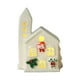 thumbnail image 2 of Casita Navideña de Cerámica con Luz Led | Diseño de Copo de Nieve/Árbol de Navidad | Luz Amarilla Cálida | Regalo Ideal, 2 of 4