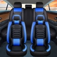 thumbnail image 5 of Eluto 5 Seats Car Seat Covers Accessories Full Set ,Luxury Pu Leather Cushion Protector Universal Fit for Most Cars SUV Pick-up Truck, Auto Vehicle Interior Decor, 5 of 7