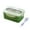 Green, variant on Btomtd Bento Boxs Microwave Safe Lunch Box Food Grade Plastic Bento Box Leakproof Lunch Box Suitable For Office Work