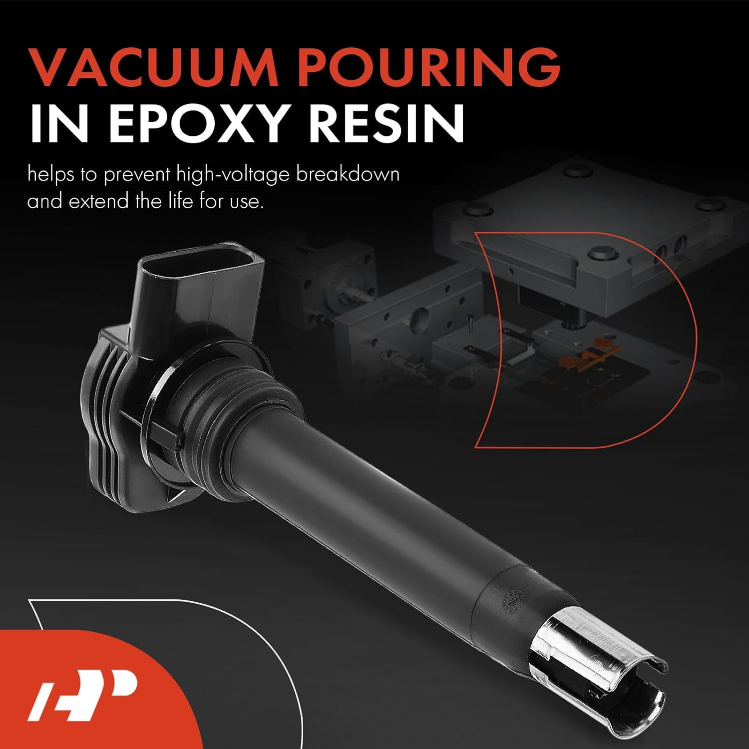 A-Premium Engine Ignition Coil Pack Pack Set of 5 Compatible with Volkswagen Jetta Passat Golf Tiguan Beetle CC Eos GTI Rabbit & Audi A3 A4 A5 A6 TT Quattro allroad Q3 Q5 & More