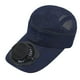 thumbnail image 2 of Sombrero con ventilador de energía solar y carga USB, desmontable, para exteriores, protección solar, transpirable, de poliéster, 2 of 6
