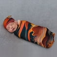 Coaee Dynamic Fire Bird Art for Newborn Receiving Blanket Swaddle Wrap for Girls and Boys