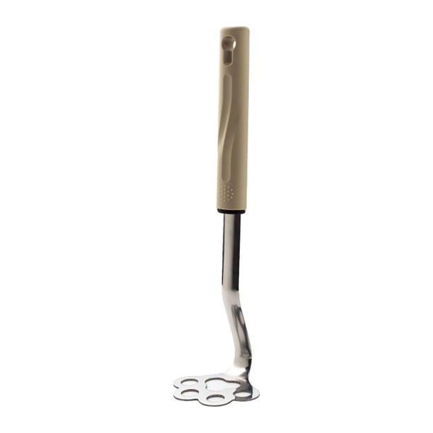Machacador de patatas de acero inoxidable para un puré cremoso | Mango ergonómico de fácil agarre y orificio para colgar | Herramienta de cocina para papillas, verduras y purés
