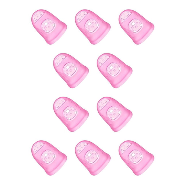 sweethay Puntas de los dedos de guitarra de silicona Protectores de dedos Ukulele de protección Fingerstall Instrumentos musicales Type2 NO2