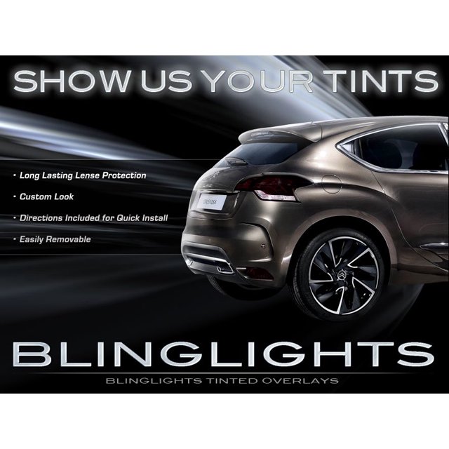 Pour Citroen Citroën DS4 Teinté Fumé Superposition de Protection pour Lampes Arrière Feux Arrière Lampes Arrière Lumières