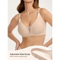 thumbnail image 4 of LUCKMEEY Deep V Wireless Bras for Women Seamless Full Coverage Push Up Everyday Bra S-3XL, 4 of 6