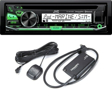 JVC KD-R97MBS SINGLE-DIN Bluetooth In-Dash CD/AM/FM Car Stereo SiriusXM SXV300v1 Connect Vehicle Tuner Kit for Satellite
