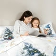 thumbnail image 5 of Castle Fairy Teens Women Men Kawaii Blue Gnome 2Pcs Bedding Comforter Set,Merry Christmas Tree Twin Comforter Sets,Happy New Year Breathable Bedding Set,Luxury Bedroom Decor, 5 of 8